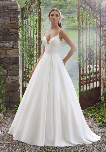 5706_Νυφικό Φόρεμα, Peau de soie, Γραμμή Άλφα., Απλό και Elegant Κωδ. 57061.jpg